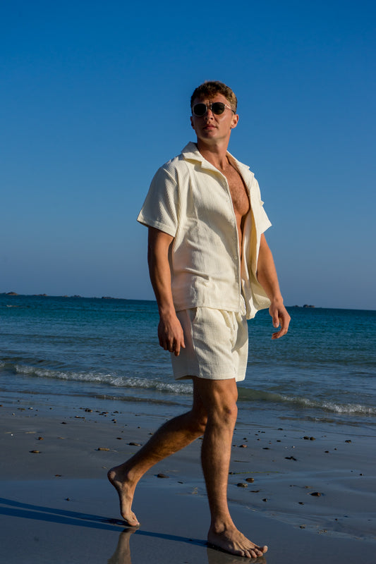 Unisex corduroy set - Oatmeal