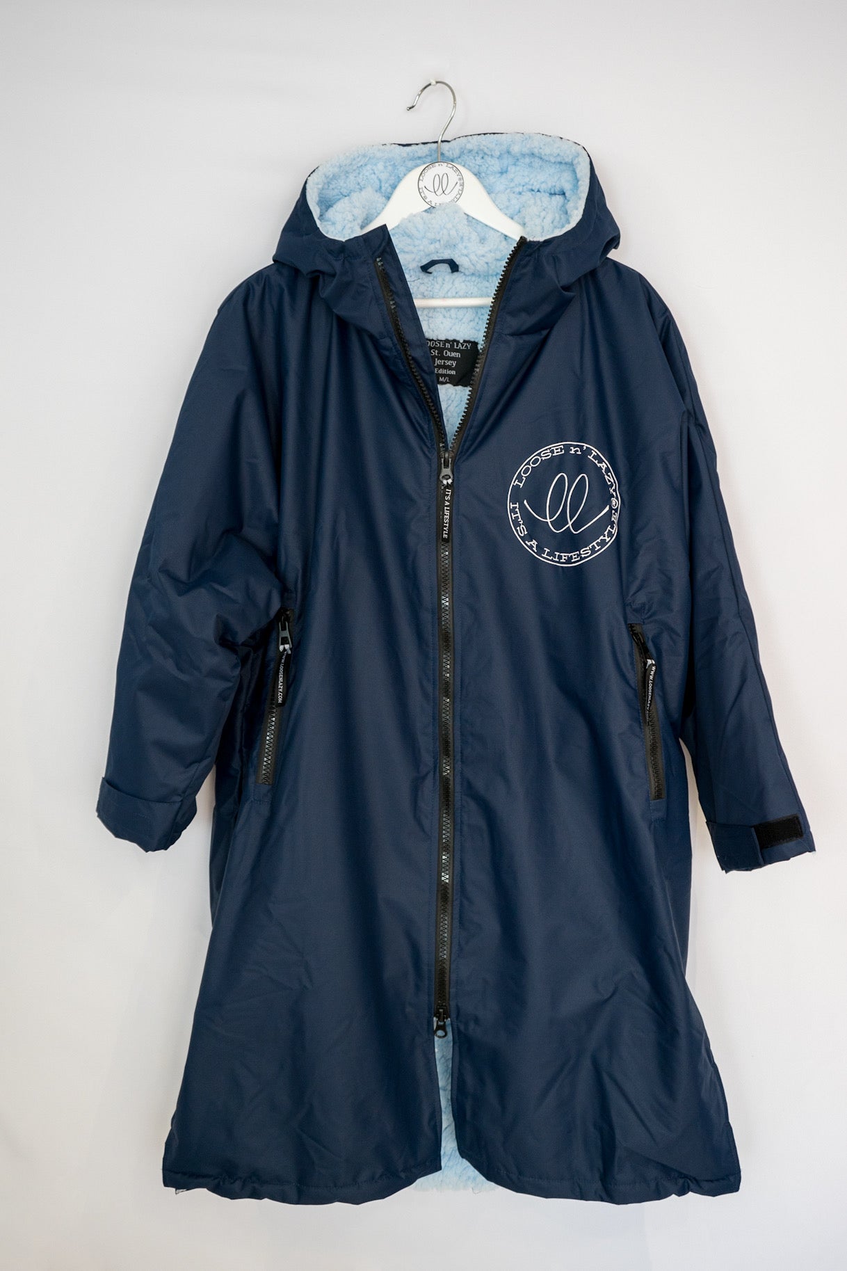 Original Loose n' Lazy Changing Robe - Navy Blue/Sky Blue