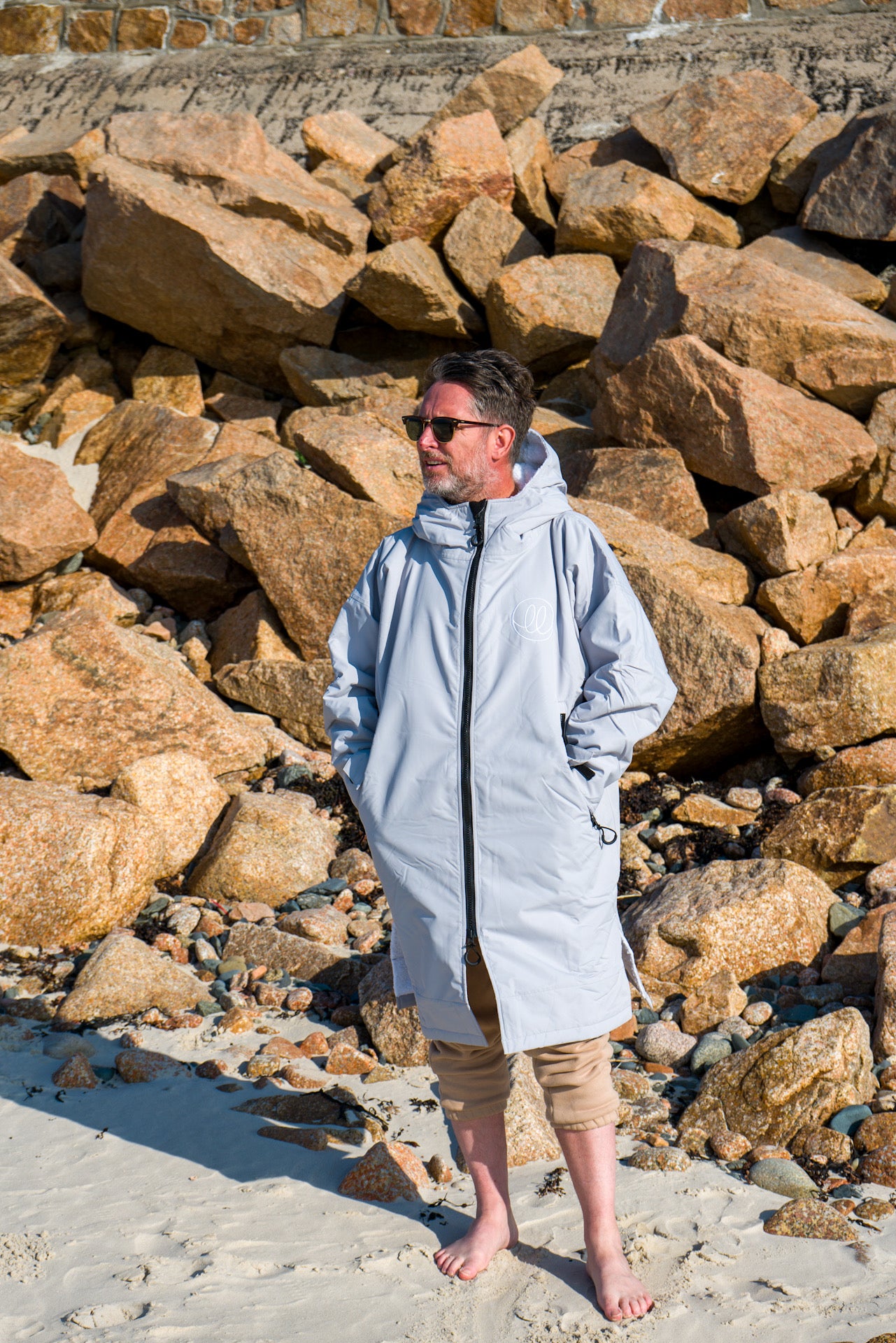 Advanced Loose n' Lazy Robe - Grey/White (reflective)