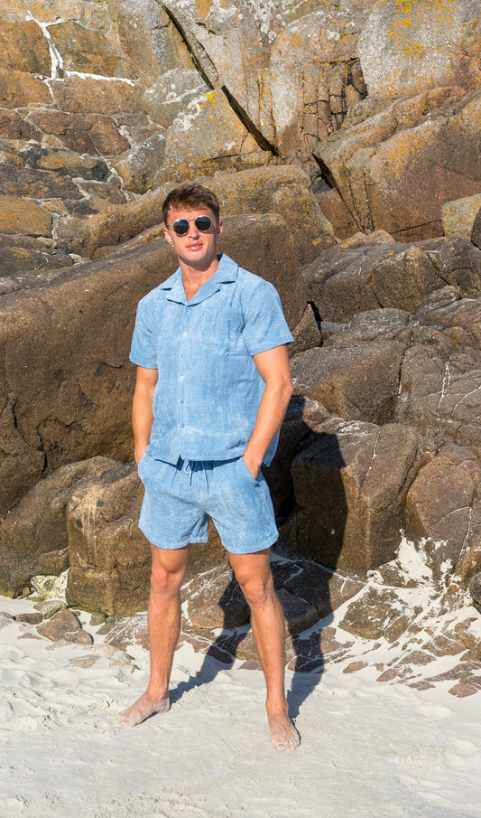 Unisex corduroy set - Sky Blue