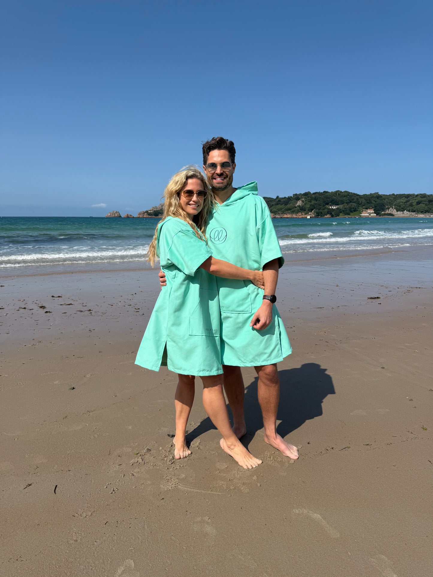 Microfibre Lightweight Robe - Aquamarine