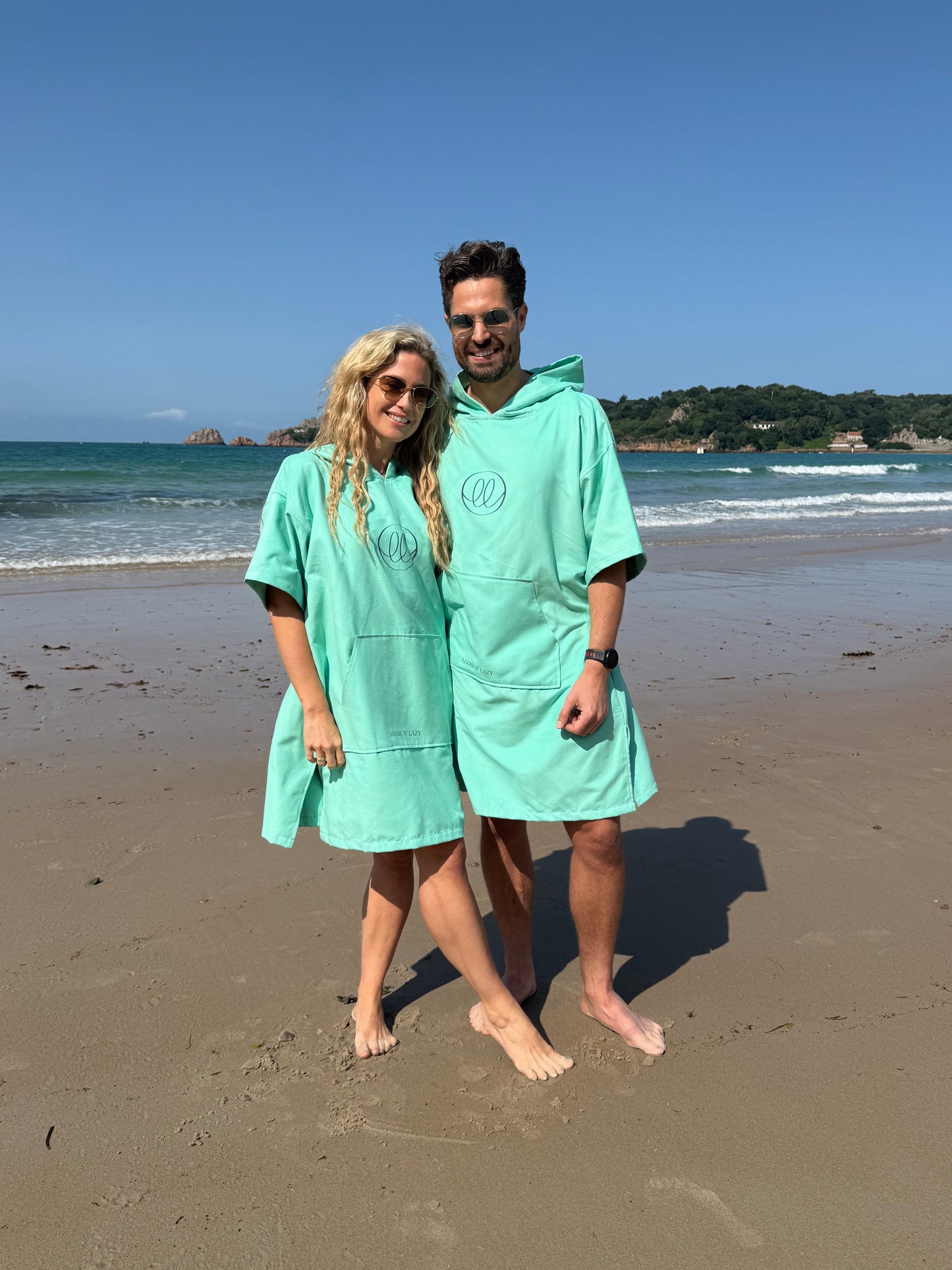 Microfibre Lightweight Robe - Aquamarine