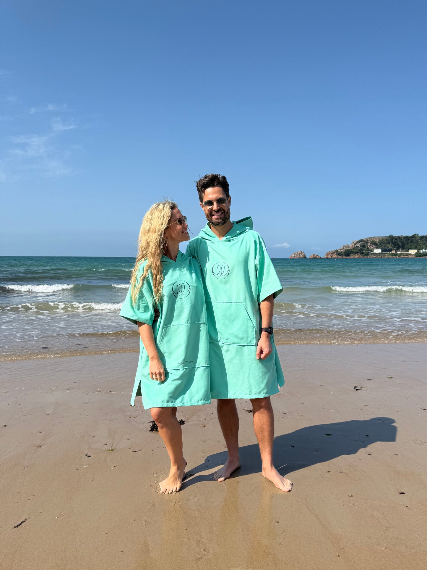 Microfibre Lightweight Robe - Aquamarine