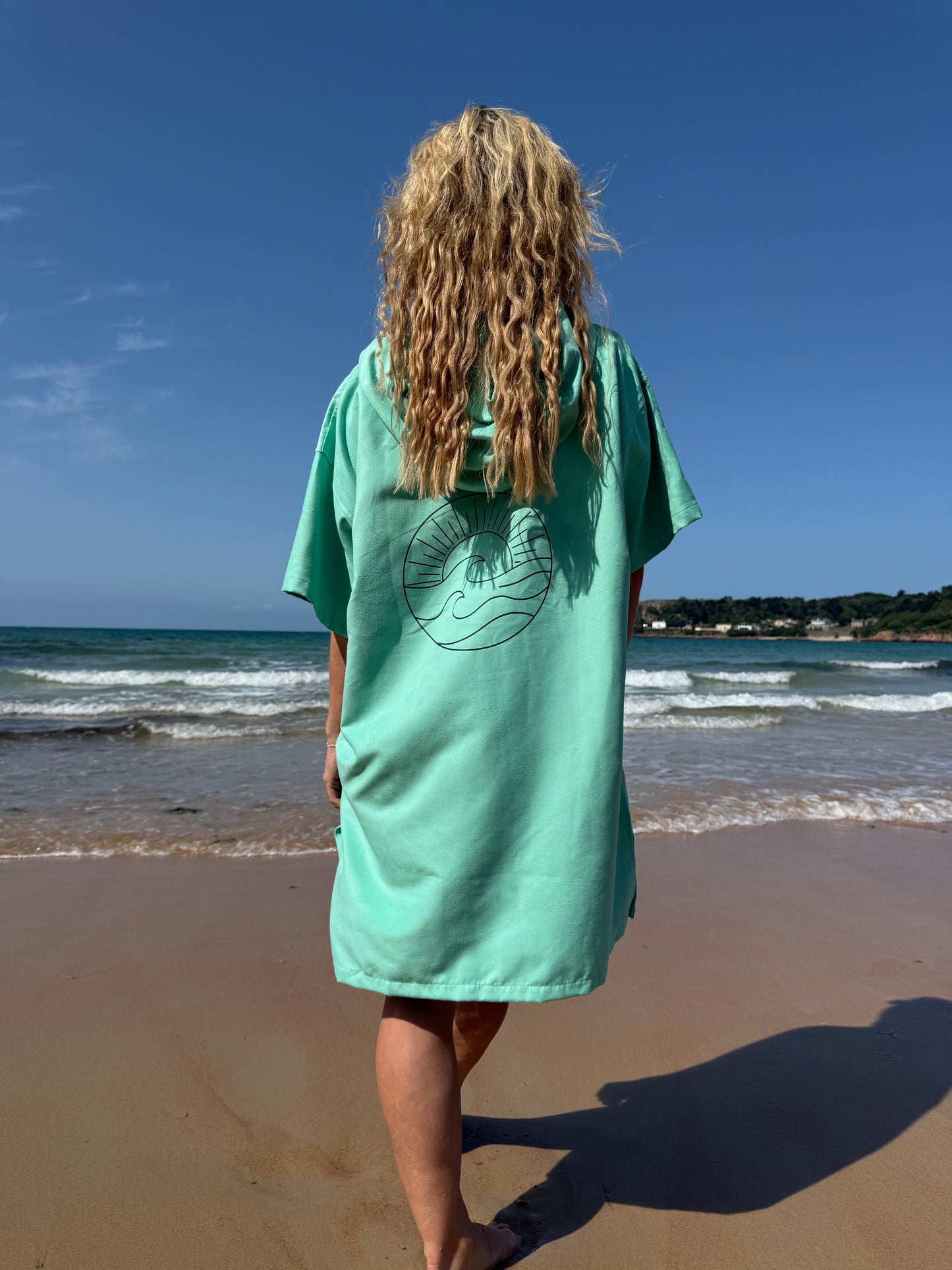 Microfibre Lightweight Robe - Aquamarine