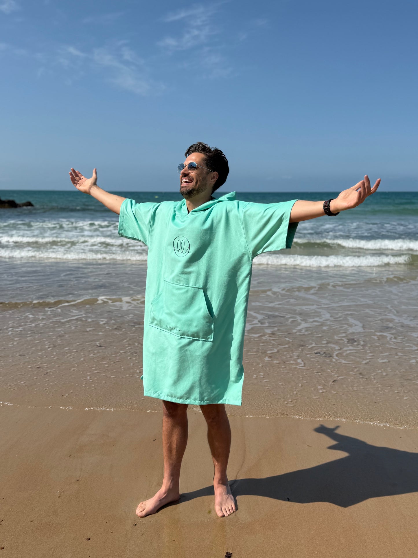 Microfibre Lightweight Robe - Aquamarine
