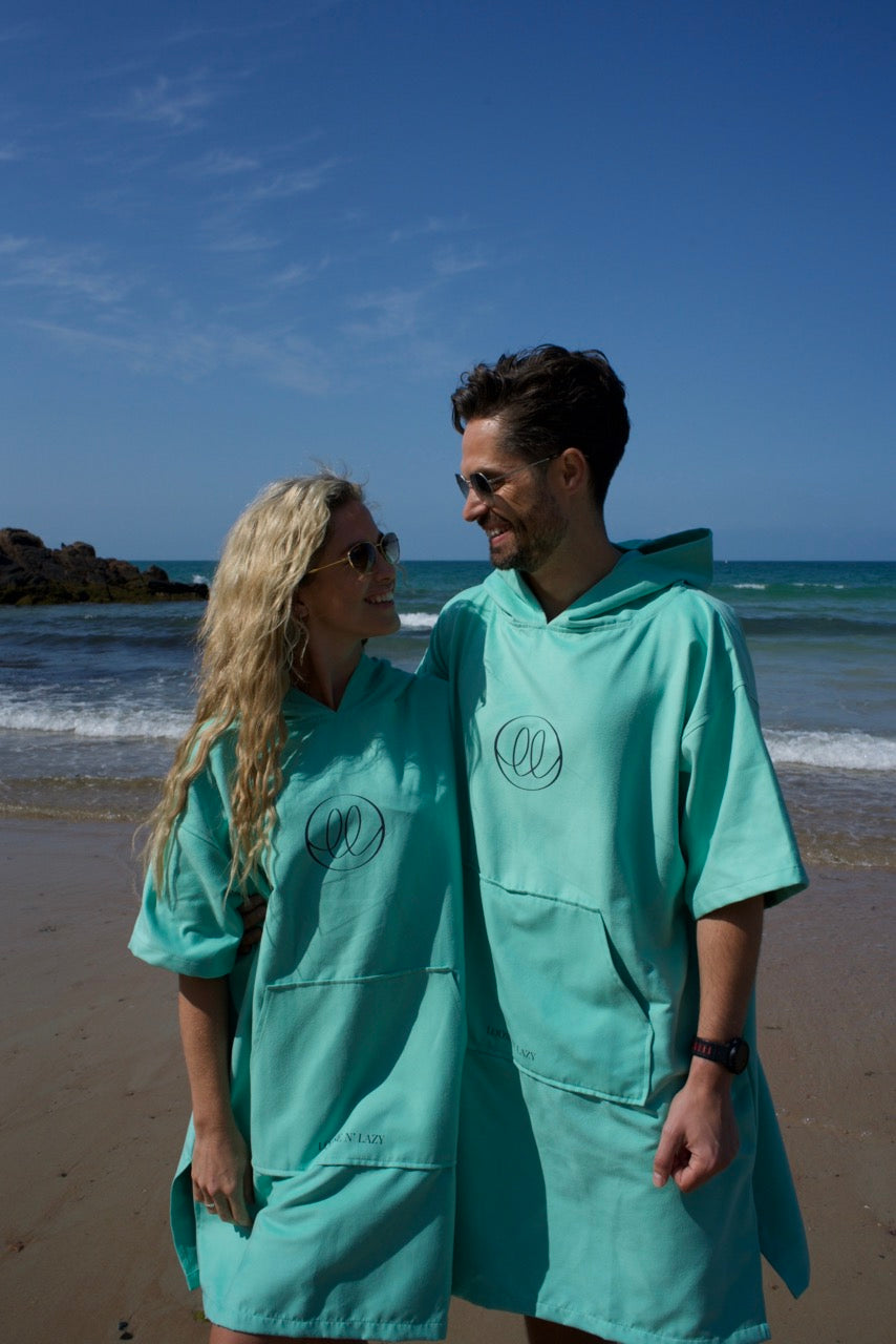 Microfibre Lightweight Robe - Aquamarine