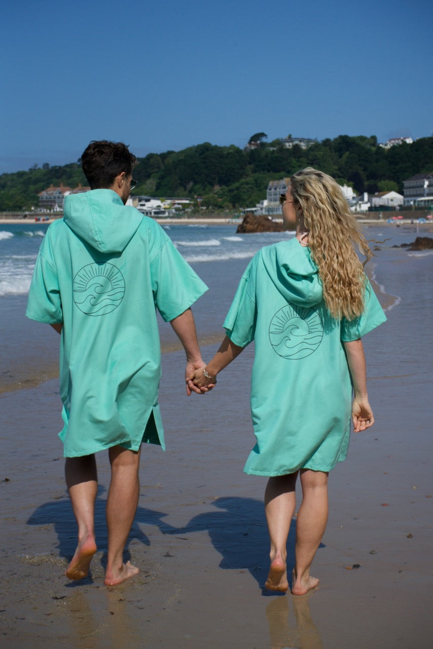 Microfibre Lightweight Robe - Aquamarine