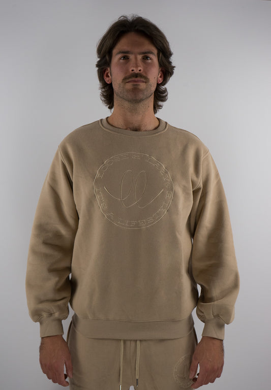 beige sweater jumper, unisex, sustainably made