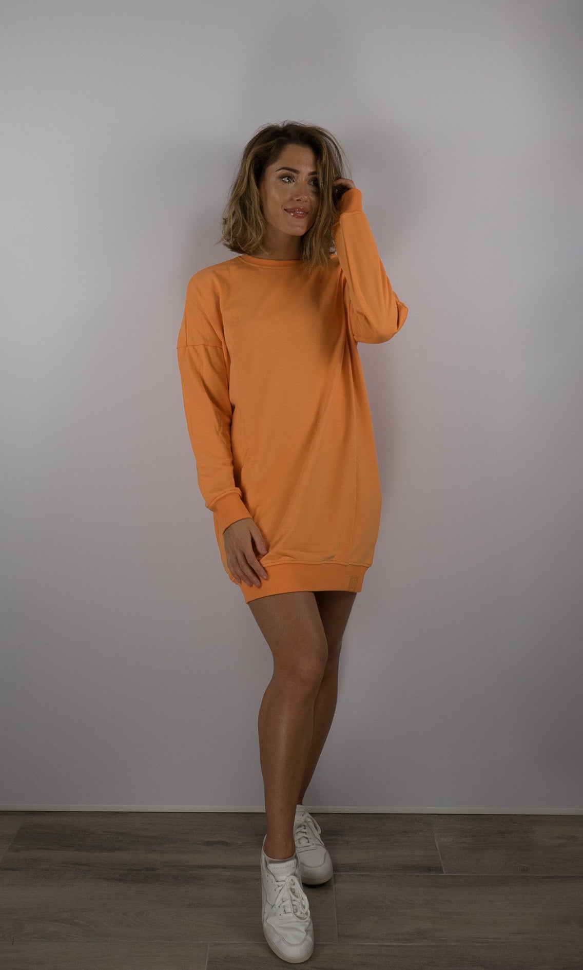Oversized Sweater / Sweater Dress - Coral
