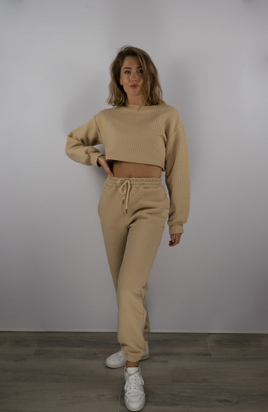 Waffle Sweatpants - Caramel