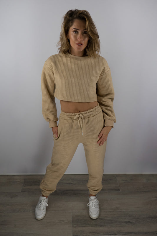 Cropped Sweat - Caramel