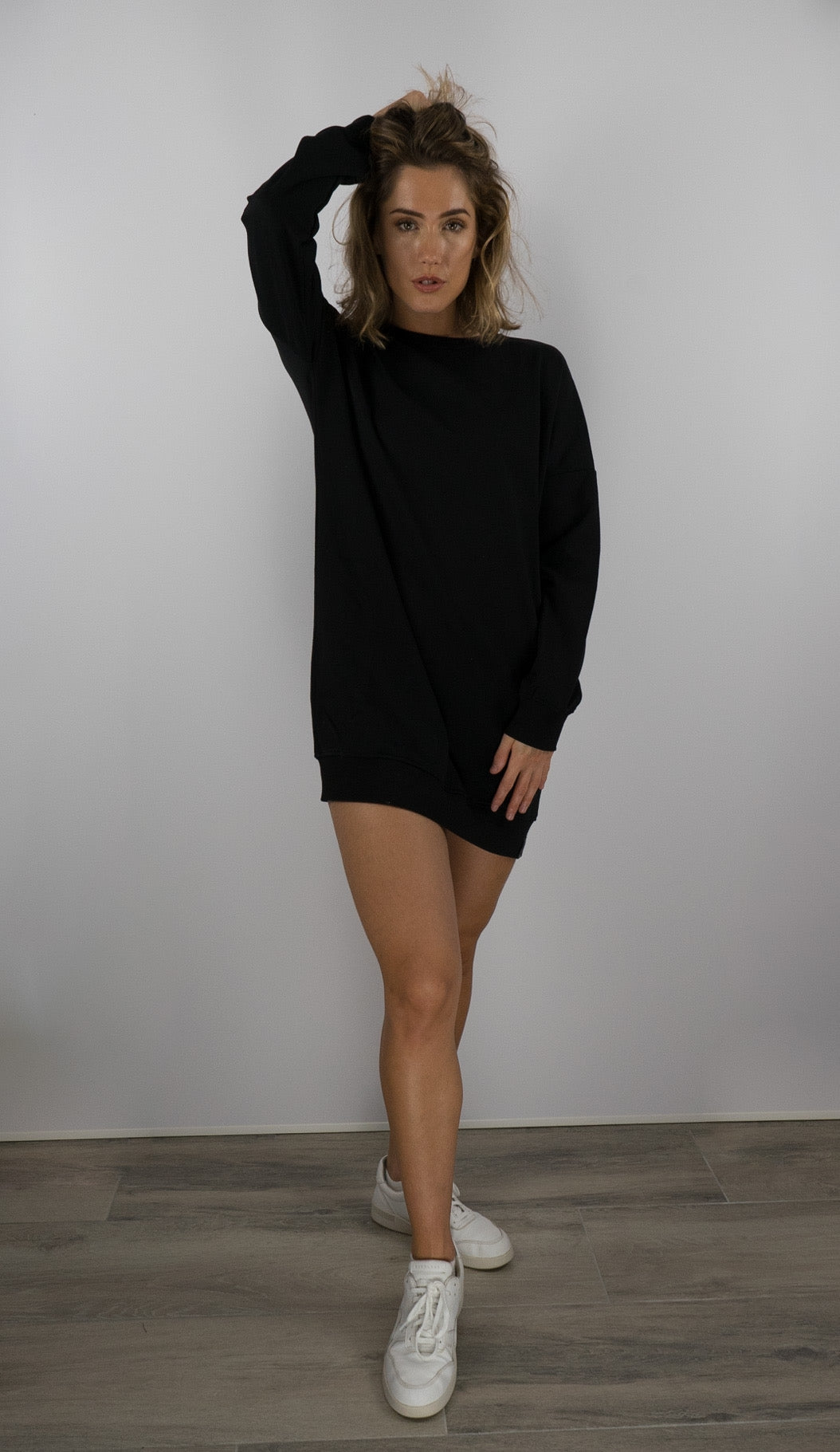 Oversized Sweater / Sweater Dress - Midnight Black