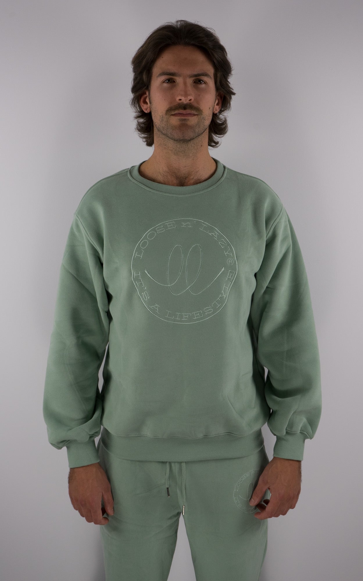 green sweater jumper, unisex, sustainably made