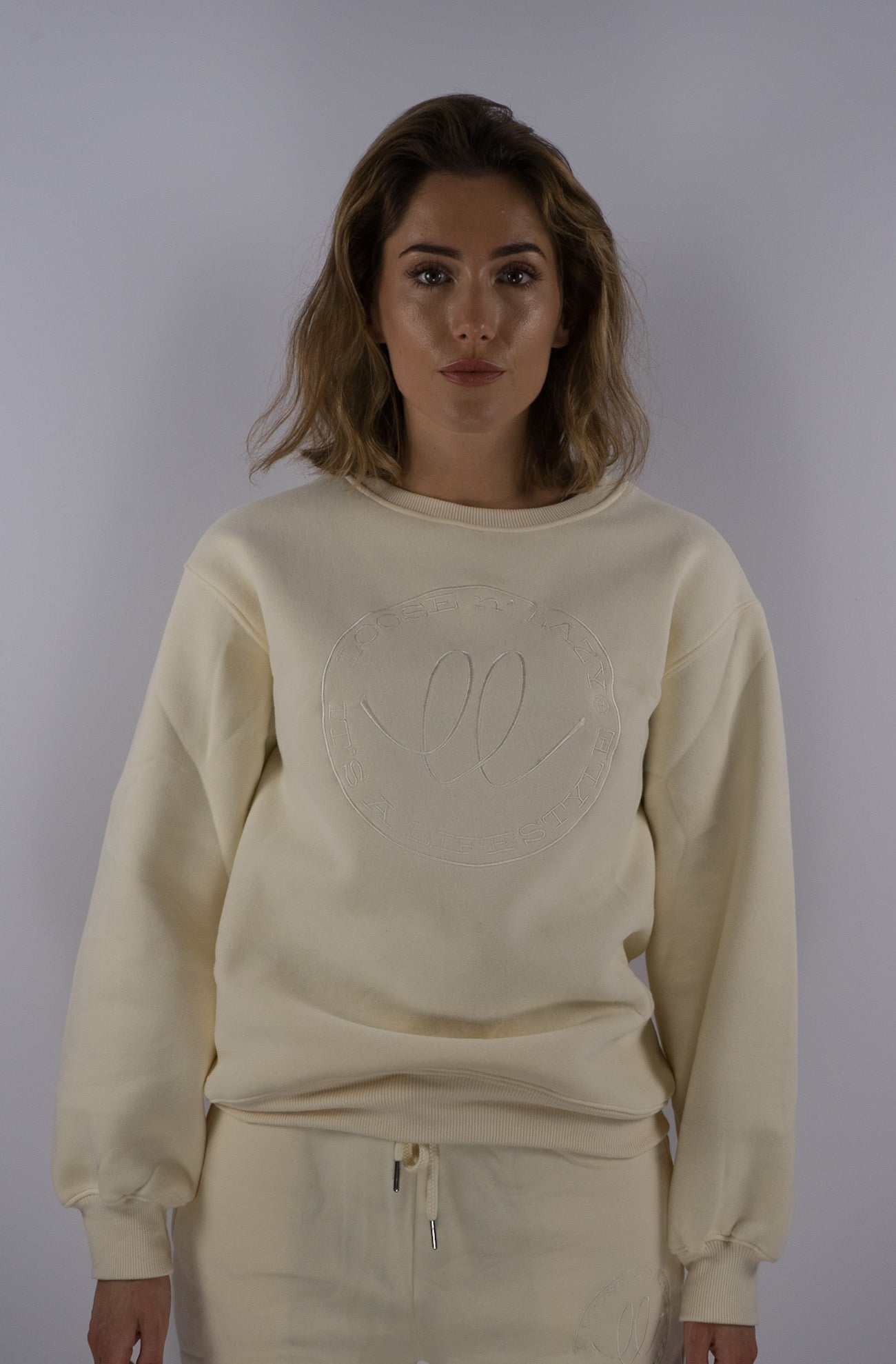 cream jumper sweater, unisex sweater, sustainably made