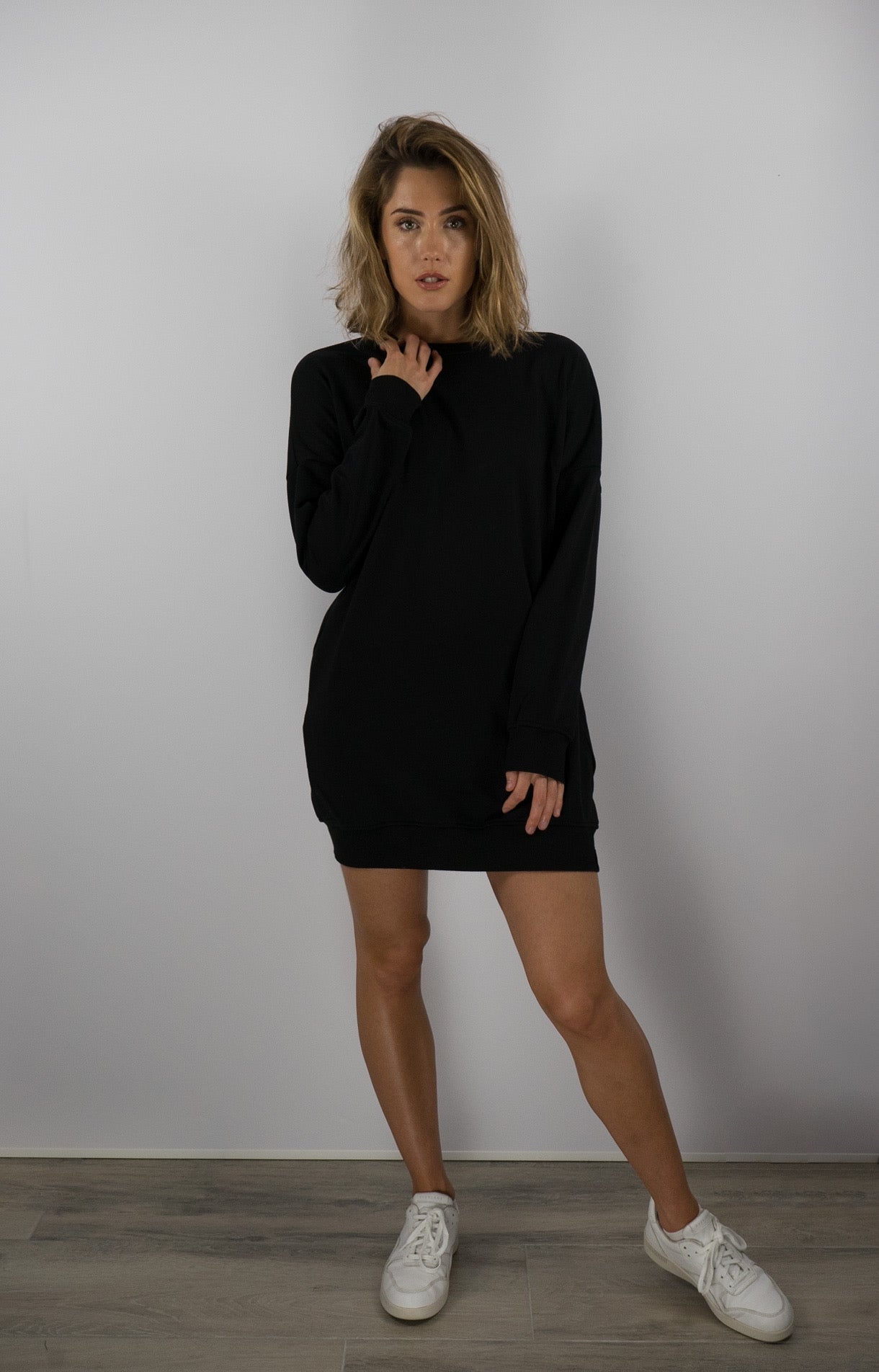 Oversized Sweater / Sweater Dress - Midnight Black