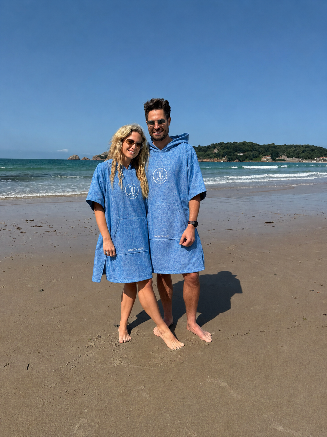 Microfibre Lightweight Robe - Sky Blue