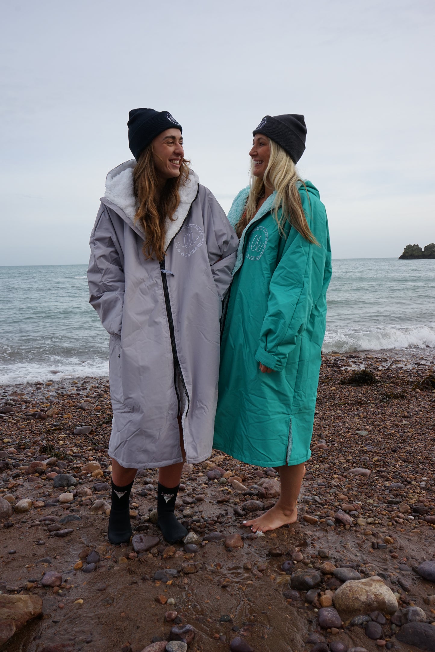 Original Loose n' Lazy Changing Robe - Grey/White