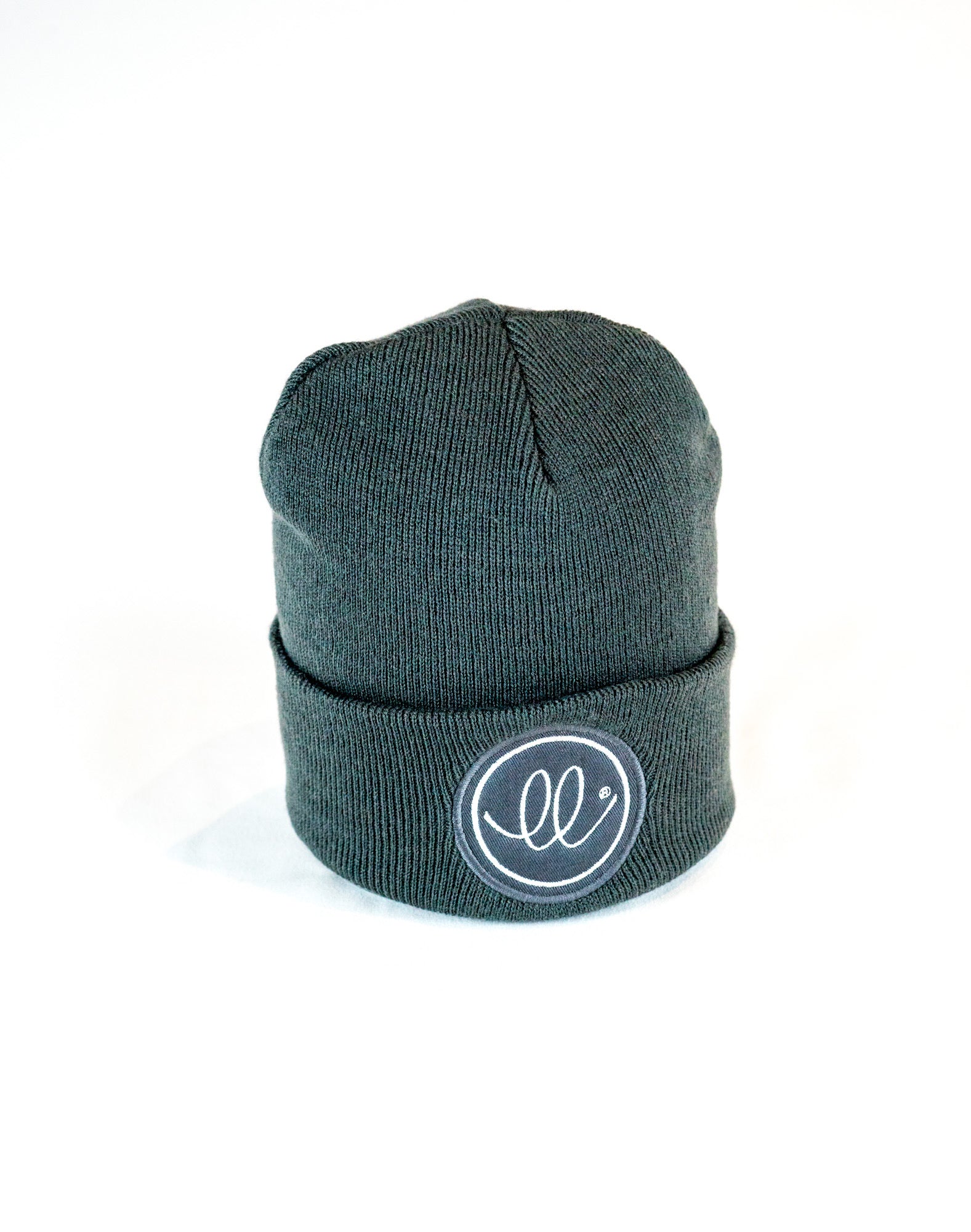 Grey unisex beanie hat. Sustainable headwear