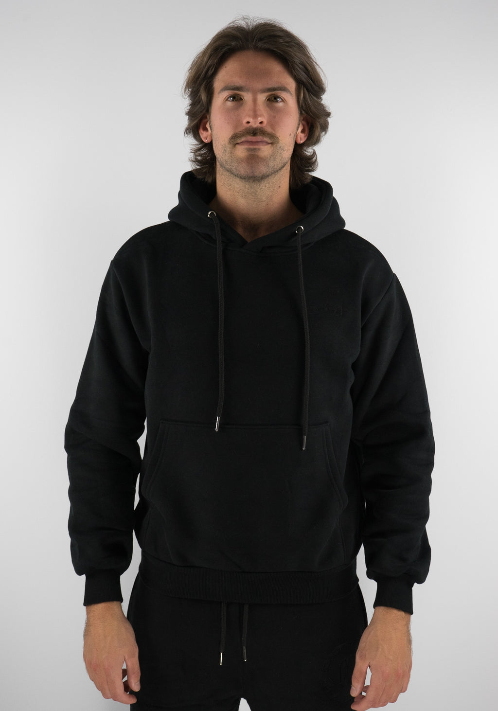 black unisex hoodie, sustainably made