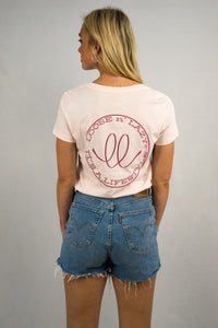 Women's Fitted Logo T-Shirt - Candy Pink