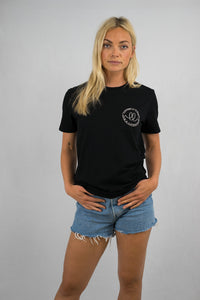 unisex black t shirt, sustainably made